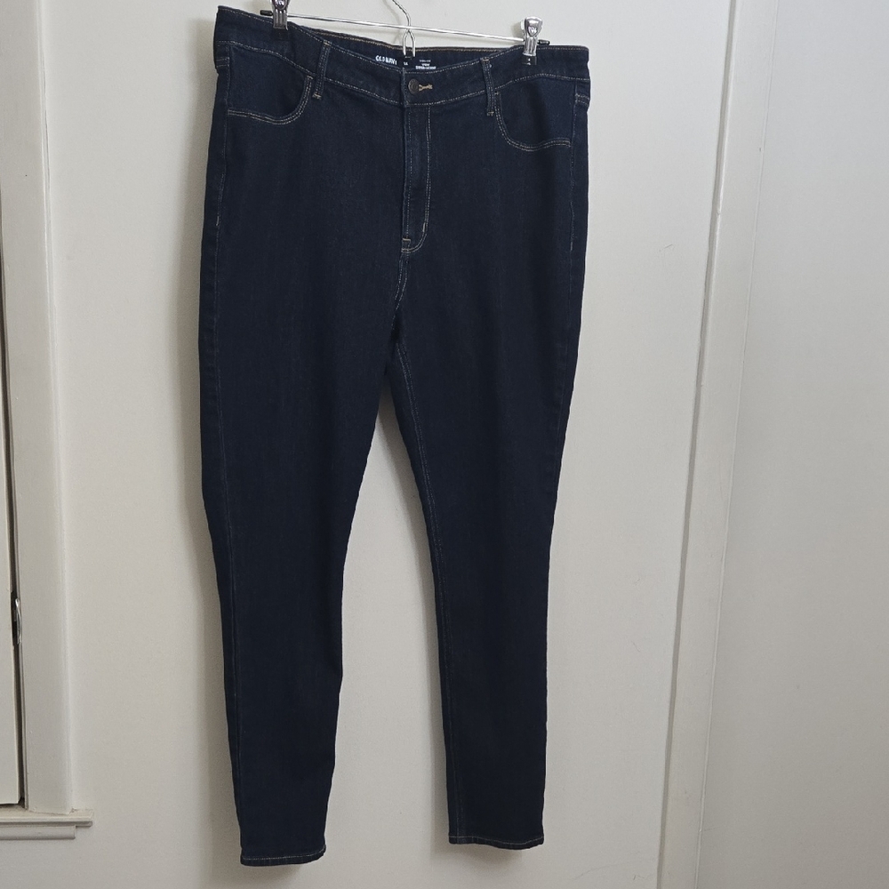 Old Navy Wow High Rise Super Skinny Sz.16 Dark Wash